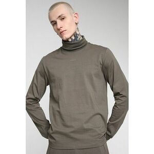 Bluza din bumbac cu logo - Kaki imagine