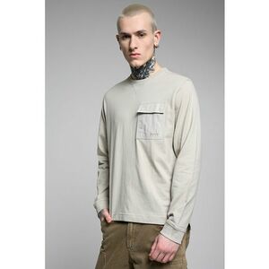 Bluza regular fit cu decolteu la baza gatului - Bej imagine