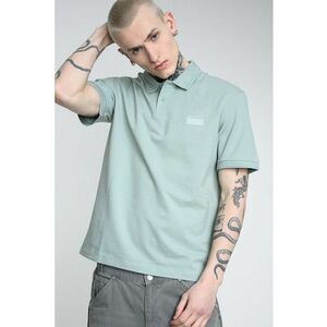 Tricou polo cu logo - Verde pal imagine