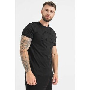 Tricou regular fit cu imprimeu logo - Negru imagine