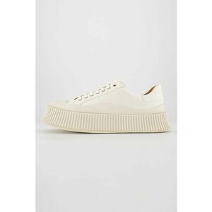 Pantofi sport din material textil cu insertii din material sintetic - Crem imagine