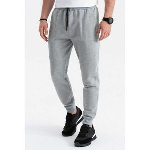 Pantaloni de trening cu talie ajustabila - Gri deschis melange imagine