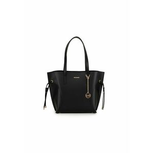 Geanta shopper de piele - Negru imagine