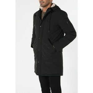 Geaca parka regular fit cu gluga ajustabila - Negru imagine
