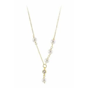 Colier de argint placat cu aur de 18K - Auriu imagine