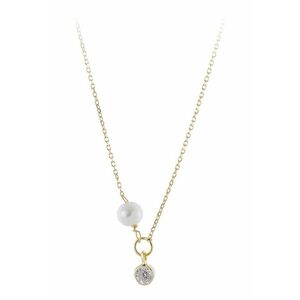 Colier de argint placat cu aur de 18 K - Auriu imagine