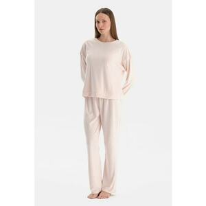 Pijama lejera cu maneci cazute - Crem imagine
