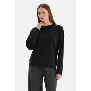 Bluza de trening din amestec de modal cu maneci cazute - Negru imagine
