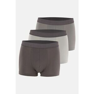 Set de boxeri din amestec de bumbac- 3 perechi - Maro taupe/Maro taupe deschis/Maro inchis imagine