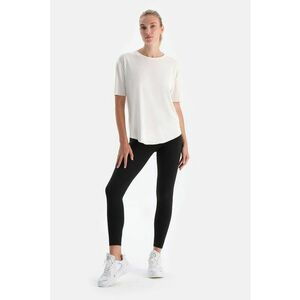 Colanti crop cu talie inalta - Negru imagine