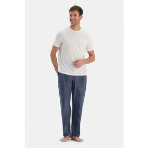 Pijama cu buzunare - Albastru ultramarin/Albastru deschis imagine