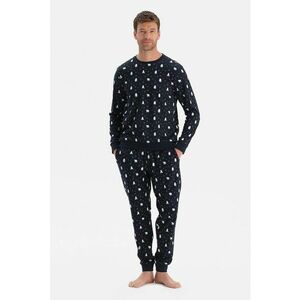 Pijama cu imprimeu - Rosu/Alb/Albastru ultramarin imagine