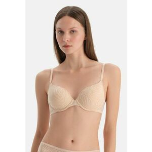 Sutien clasic cu animal print - Bej imagine