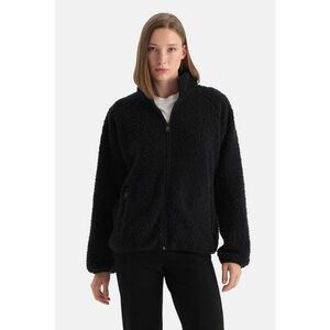 Bluza de trening cu guler inalt - Negru imagine