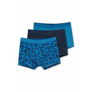 Set de boxeri uni si cu model - 3 perechi - Albastru ultramarin/Albastru royal imagine