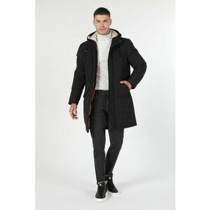 Geaca parka regular fit cu gluga ajustabila - Negru stins imagine
