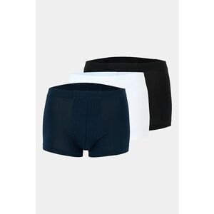 Set de boxeri uni - 3 perechi - Alb/Negru/Bleumarin imagine