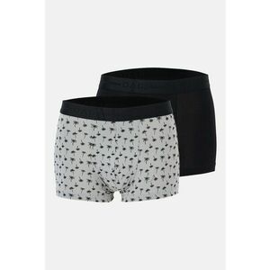 Set de boxeri cu logo 2 perechi - Alb/Negru imagine