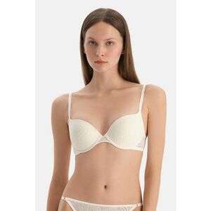 Sutien clasic cu animal print - Alb imagine