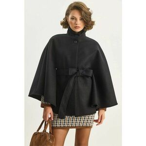 Palton Poncho - Negru imagine