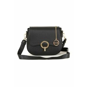 Geanta crossbody din piele - Negru imagine