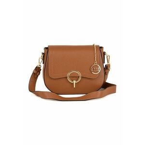 Geanta crossbody din piele - Maro scortisoara imagine