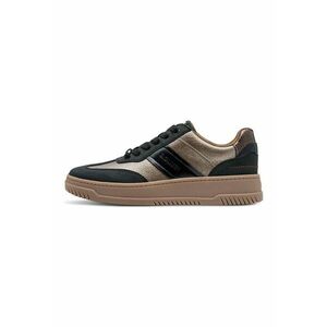 Pantofi sport low-cut de piele ecologica - Auriu/Negru imagine