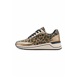 Pantofi sport wedge low cut - Auriu/Maro deschis imagine