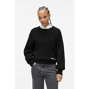 Pulover cu maneci bishop - Negru imagine