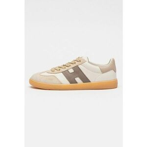 Pantofi sport din piele intoarsa cu garnituri Cool - Maro taupe/Caramel/Crem imagine