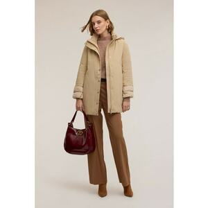 Jacheta uni cu fermoar - Crem imagine