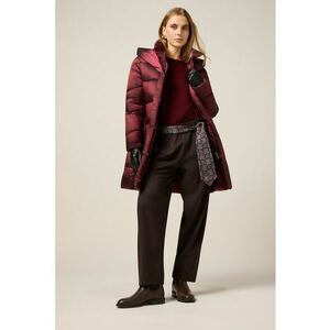 Pantaloni cu cordon cu model - Maro inchis imagine