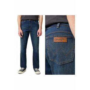 Blugi Straight Fit Talie Medie - Albastru imagine