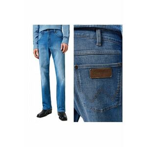 Blugi Barbati - Horizon - Straight Fit - Talie Inalta - Fermoar - Lungi - 5 Buzunare - Bumbac - Elastan - W30-L34 US - Albastru imagine