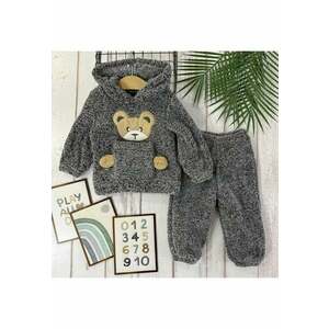 Compleu pufos Welsoft Model AL 30186 - Unisex - Gri - Gri imagine