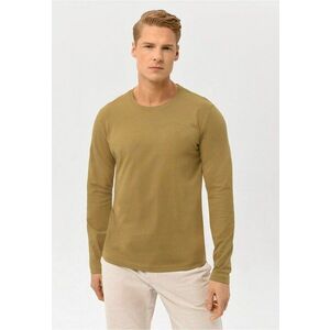Bluza din bumbac L-Hals pentru barbati - bej imagine
