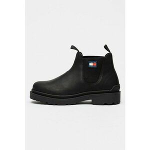 Ghete Chelsea din piele - Negru imagine