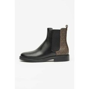 Ghete Chelsea cu model logo - Negru/Maro imagine
