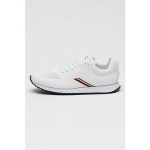 Pantofi sport low-cut din material textil - Alb imagine