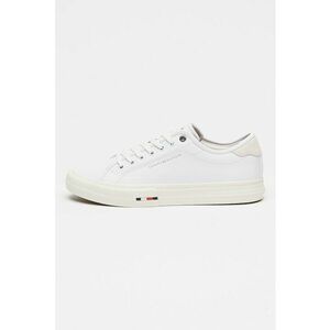 Pantofi sport din piele si piele ecologica - Alb imagine