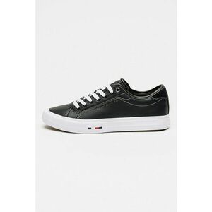 Pantofi sport din piele si piele ecologica - Negru imagine