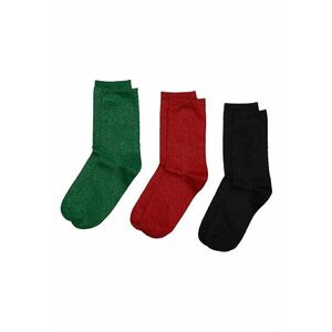 Sosete dama - rosu verde negru Glow - Rosu imagine
