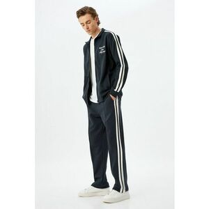 Bluza de trening cu imprimeu si bumbac - Negru imagine