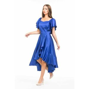Rochie cu volane - Albastru royal imagine