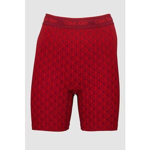 Colanti scurti cu efect modelator si imprimeu logo - Visiniu imagine