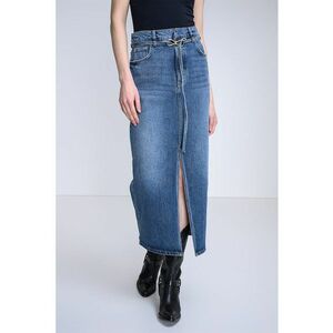 Fusta dreapta din denim Gatje - Albastru deschis imagine