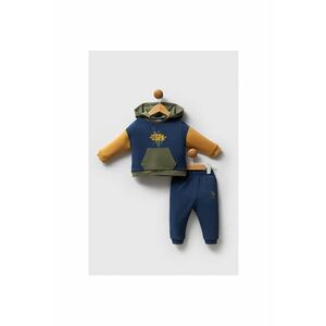 Set doua piese pentru bebelusi - USB2573-V2 - Albastru inchis - Albastru inchis imagine