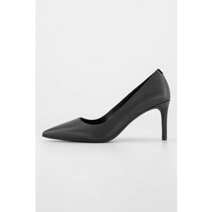 Pantofi de piele cu varf ascuti Alina Flex - Negru imagine