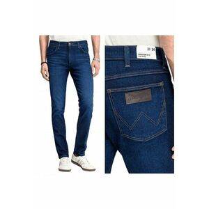 Blugi Barbati - Larston - Slim Fit - Talie Joasa - Fermoar - Lungi - 5 Buzunare - Bumbac - Elastan - Albastru - Albastru imagine