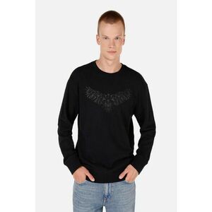 Bluza de trening din bumbac cu imprimeu grafic - Negru imagine